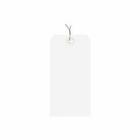 BOX PACKAGING Global Industrial Shipping Tag Pre Wired#2, 3-1/4inL x 1-5/8inW, White, 1000/Pack G11023G